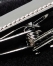 Polished Tie Pin With Detailed Edge & Crystal, Gunmetal, swatch